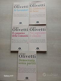 Collana completa 5 libri Adriano Olivetti 17x11cm