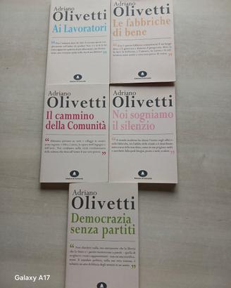 Collana completa 5 libri Adriano Olivetti 17x11cm