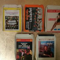 📼 Lotto cassette Stereo 8 vintage – 1 SIGILLATA 