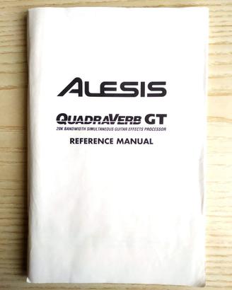 Alesis Quadraverb GT - Manuale d'uso