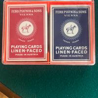 Carte da ramino Piatnik  Linen faced ( lino) raro