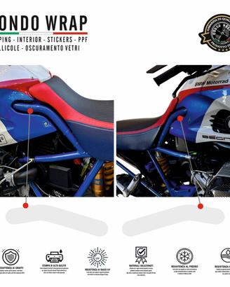 Adesivo Protettivo PPF telaio HP2 Enduro 2005/09