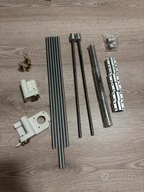 Materiale stampanti 3d , guide, cinghie,ugelli,