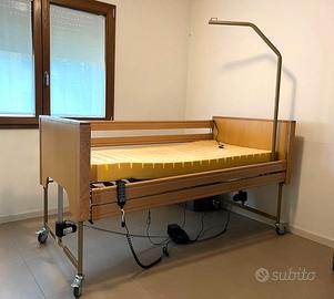 Letto degenza elettrico in legno