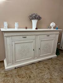 Credenza/Media in legno stile classico shabby chic