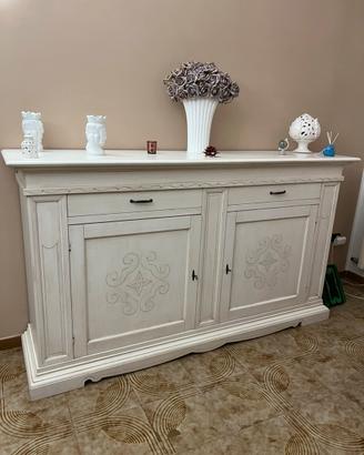 Credenza/Media in legno stile classico shabby chic
