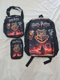 Set Scuola Harry Potter, Zaino, Astuccio e Borsa