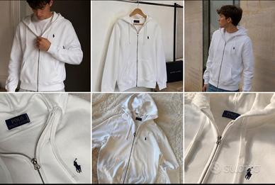 FELPA RALPH BIANCA CON ZIP