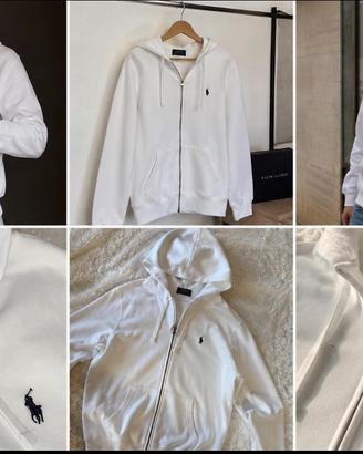 FELPA RALPH BIANCA CON ZIP