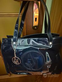 borsetta armani jeans blu