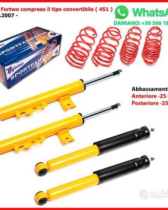 Assetto Sportivo Smart 451 dal 2007 -2,5/2,5cm