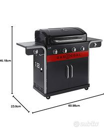 Barbecue Char Broil Gas2Coal 4 burner hybrid gas
