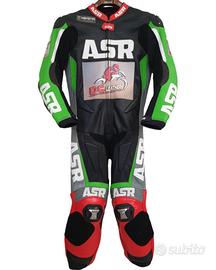 Tuta moto ASR in pelle bovina traforata tg Small