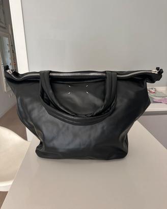 Borsone Maison Margiela pelle nero originale