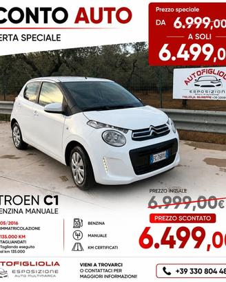 Citroen C1 1.0 BENZINA 135.000KM 2016