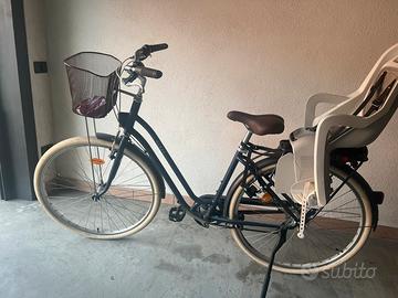 Bici con seggiolino
