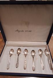 cucchiaini da caffè in argento 800