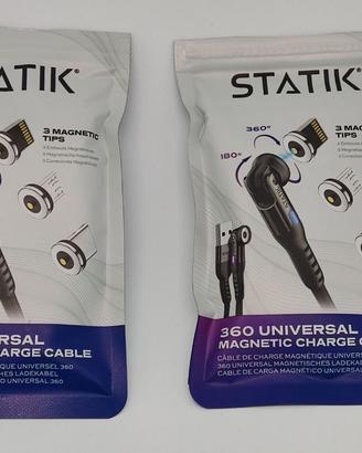 Statik Cavo di ricarica magnetico rotante a 360°