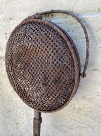 Padella per castagne antica