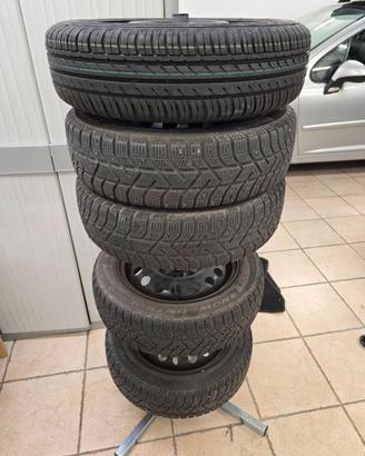 Kit 5 Cerchi in Ferro 14" Aygo / 107 / C1