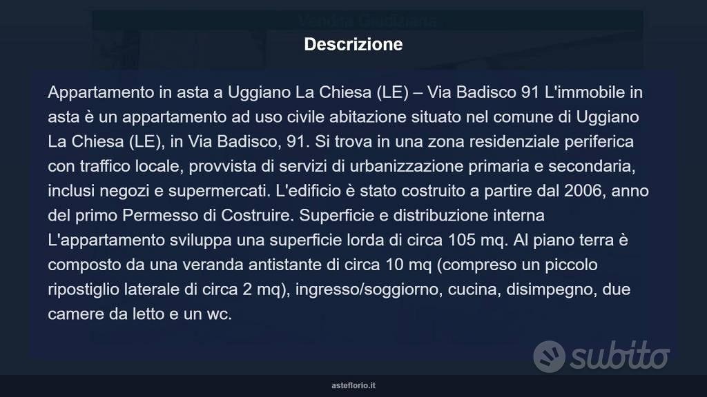 Appartamento – Uggiano la Chiesa, Lecce - Altro