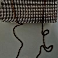 Pochette oro con strass e catenella rimovibile
