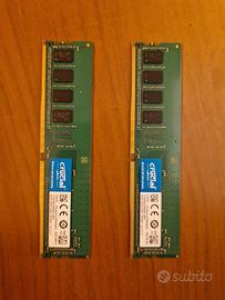 8gb ram ddr4 crucial 4x2