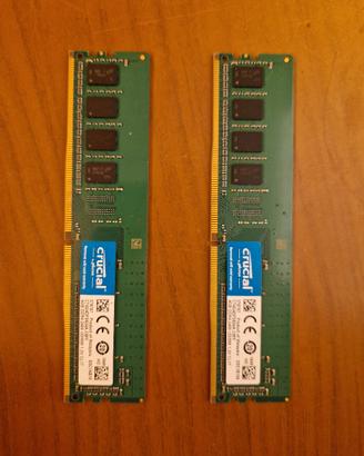8gb ram ddr4 crucial 4x2