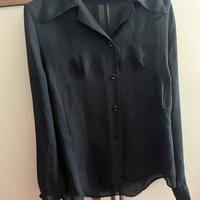 Camicia nera  trasparente