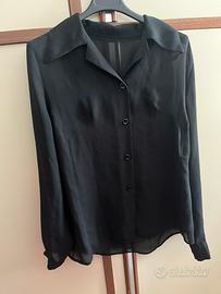 Camicia nera  trasparente