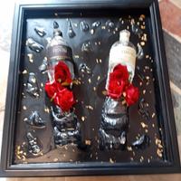 Quadro bottiglie di grappa