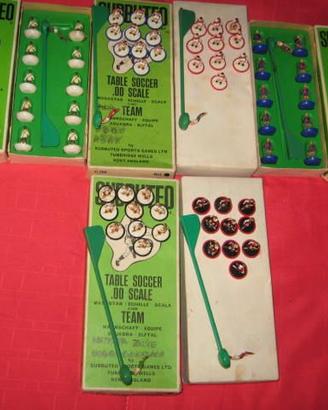 6 vecchie squadre ORIGINALI subuteo anni 70