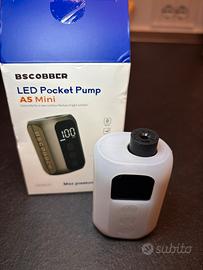 Mini pompa portatile elettrica per bici e altro