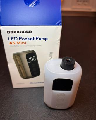 Mini pompa portatile elettrica per bici e altro