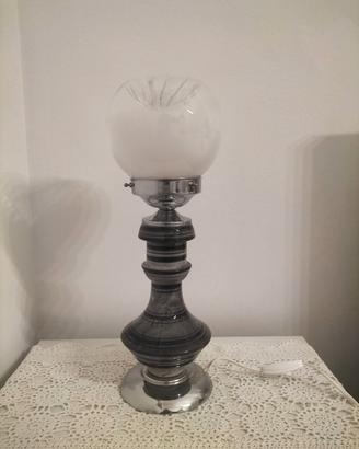 lampada vintage Space Age anni 60 acciaio,ceramica