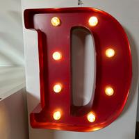 Lampada lettera D