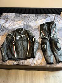 Giacca + pantalone pelle Alpinestars TG 52