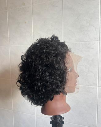 Parrucca afro ricci corta