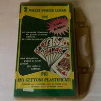 Valigetta nuova vintage di giochi con le carte