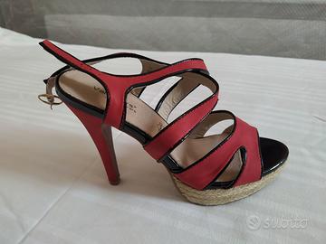 Sandali donna tacco 14 plateau 2,5 - NUOVI