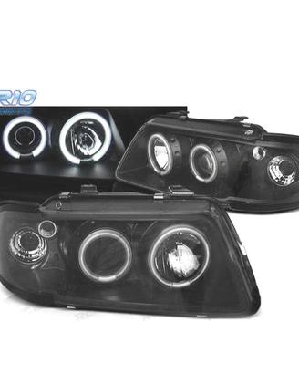 FARI PER AUDI A3 8L 96-00 ANGEL EYES CCFL FONDO NE