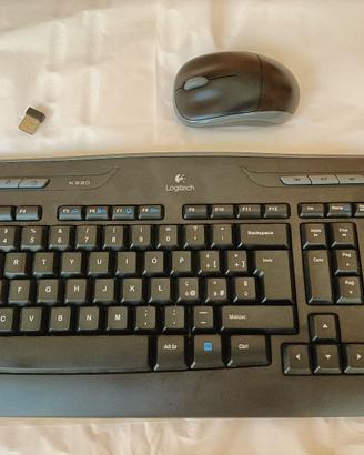 tastiera logitech wireless mk330 + mouse - vers IT