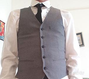 Gilet elegante grigio uomo 