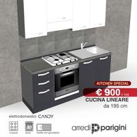 Cucina moderna lineare COLORI A SCELTA 304