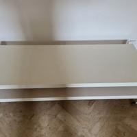 mobile tv ikea con ruote bianco