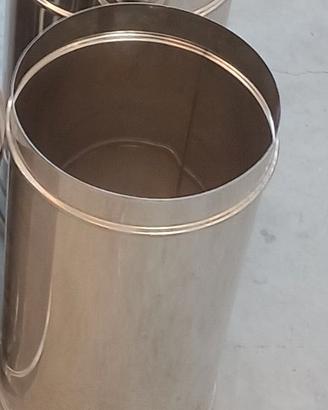 Tubo acciaio inox d 250 lunghezza cm 50