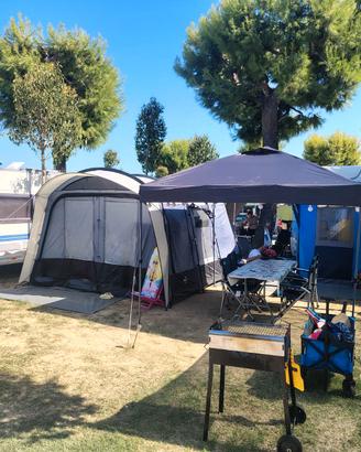 tenda + attrezzatura da campeggio