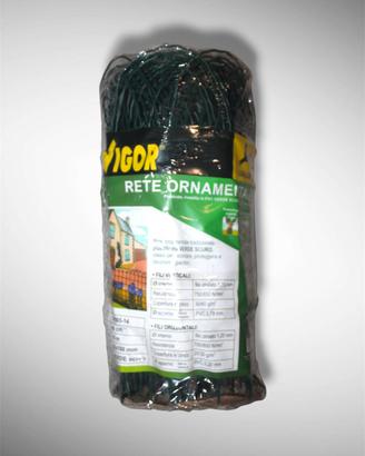 Rete Ornamentale Vigor Plastificata Verde Scuro