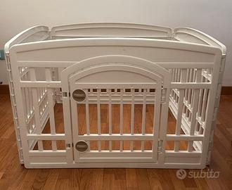 Recinto in plastica col.bianco 4 pannelli