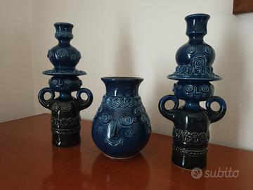 Candelabri e vasi in ceramica 